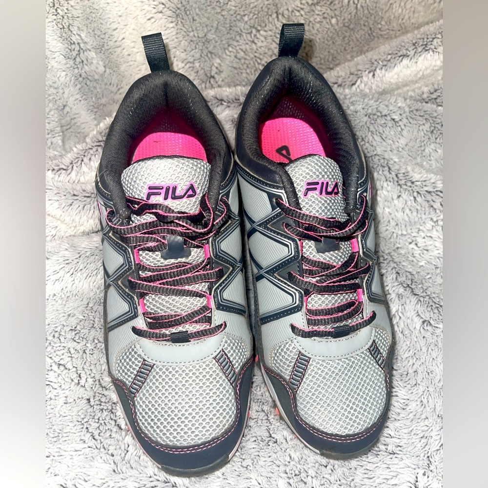 Fila sneakers women pink and grey 8 wide